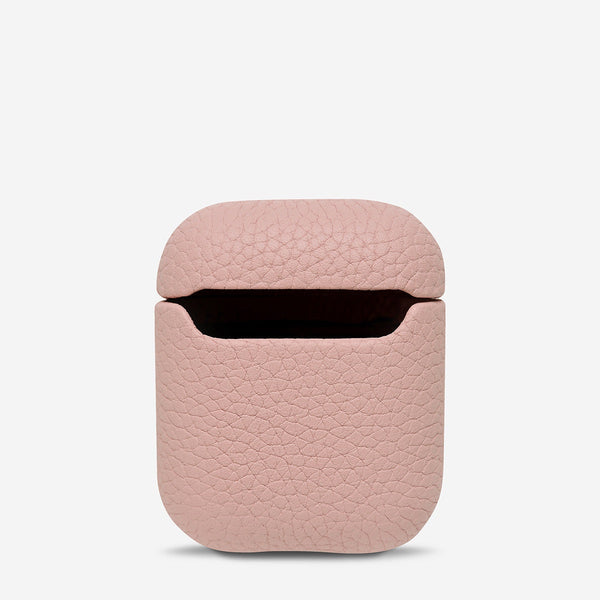 Status Anxiety Miracle Worker Leather Airpods Case (Dusty Pink)