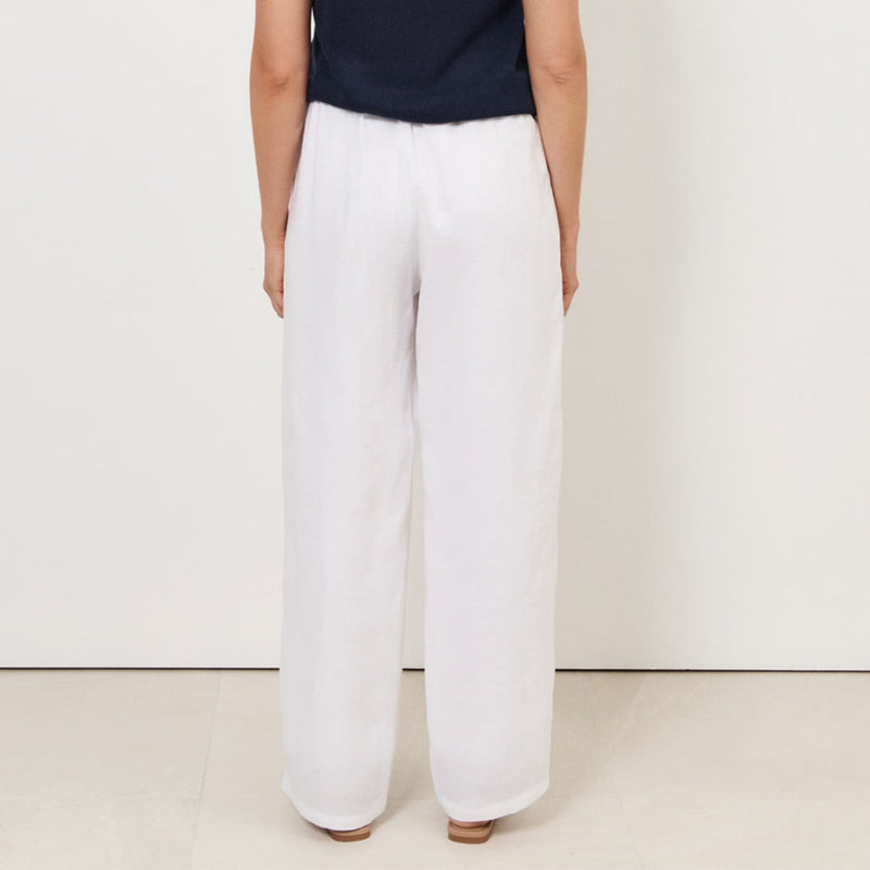 Alessia Linen Pants (White)