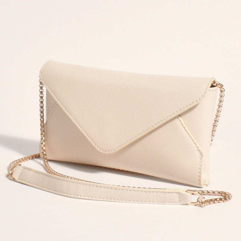 Carmen Crossbody Bag with a gold chain shoulder strap