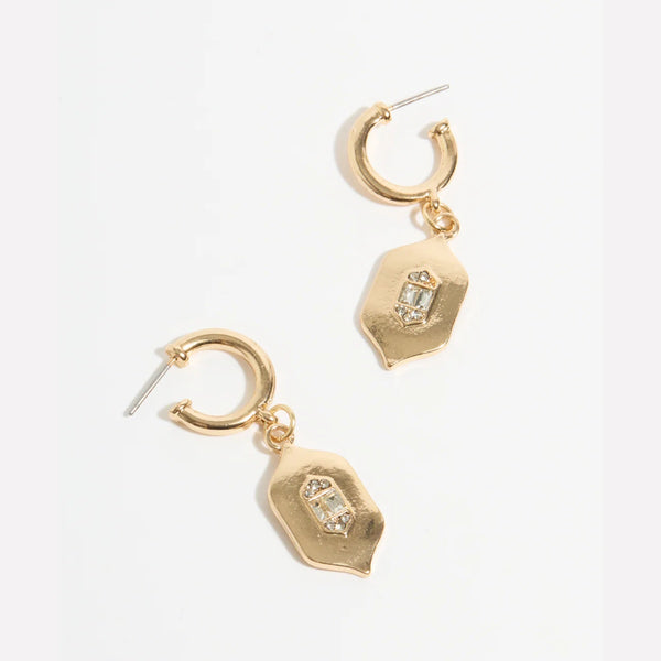 These earrings have a stud back closure.