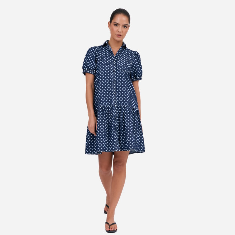 Daniela Spot Denim Dress