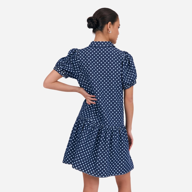 Daniela Spot Denim Dress