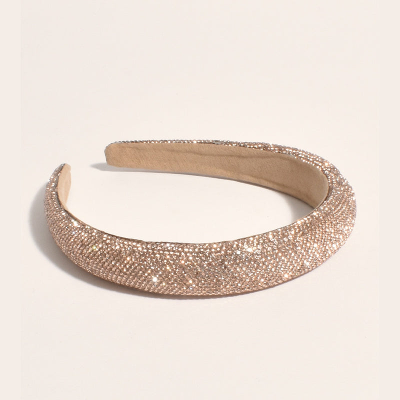 Diamante Headband with champagne coloured crystals