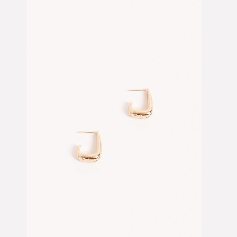 These earrings have a stud back closure.