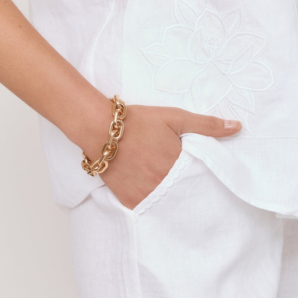 Event Chain Stretch Bracelet (Gold)