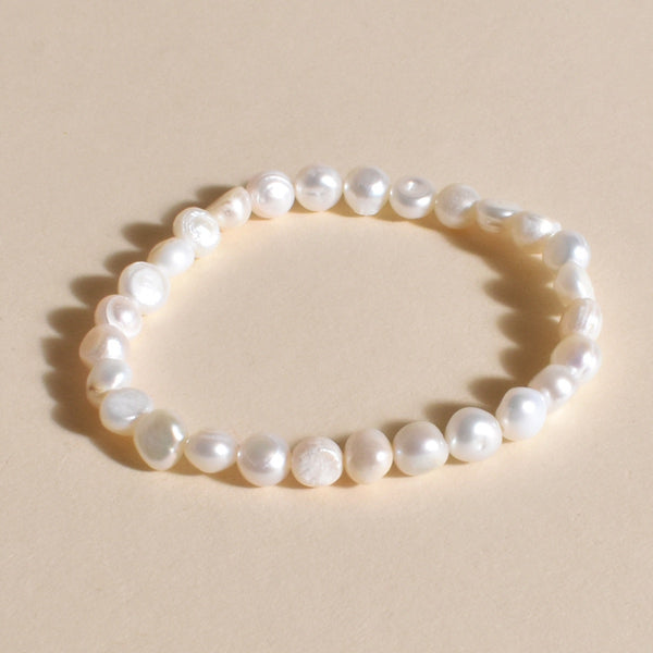 Freshwater pearl stretch bracelet