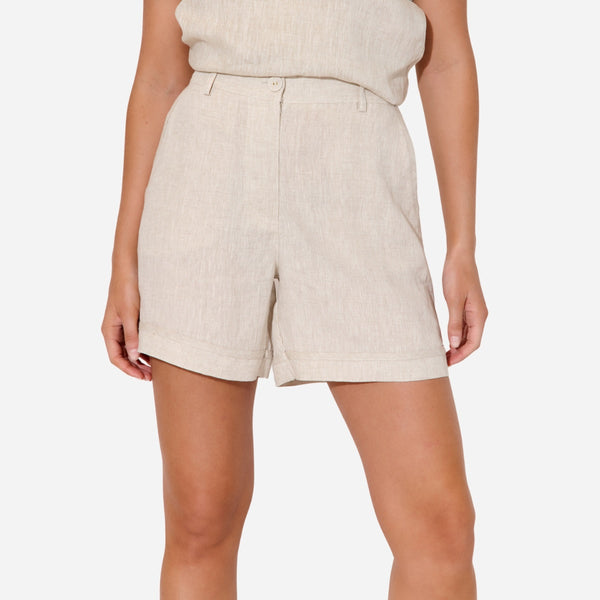 Haven Linen Shorts (Natural)