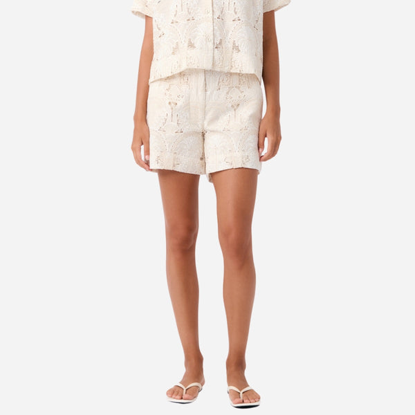 Haven Paradiso Broderie Shorts (Cream)