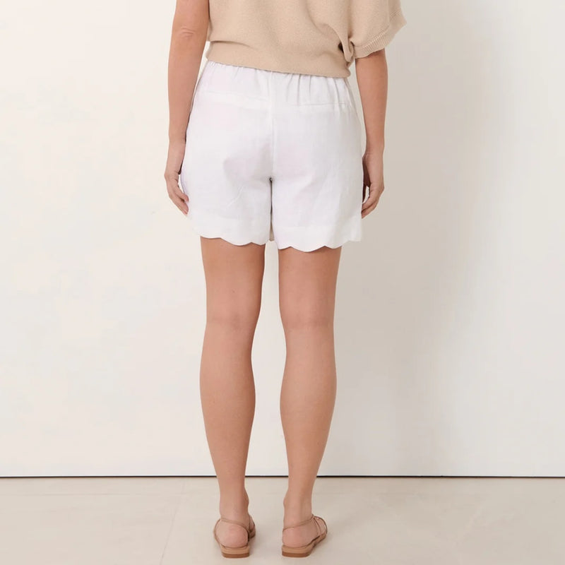 Back view of the shorts - they have an elasticated waist (back only) and pockets.