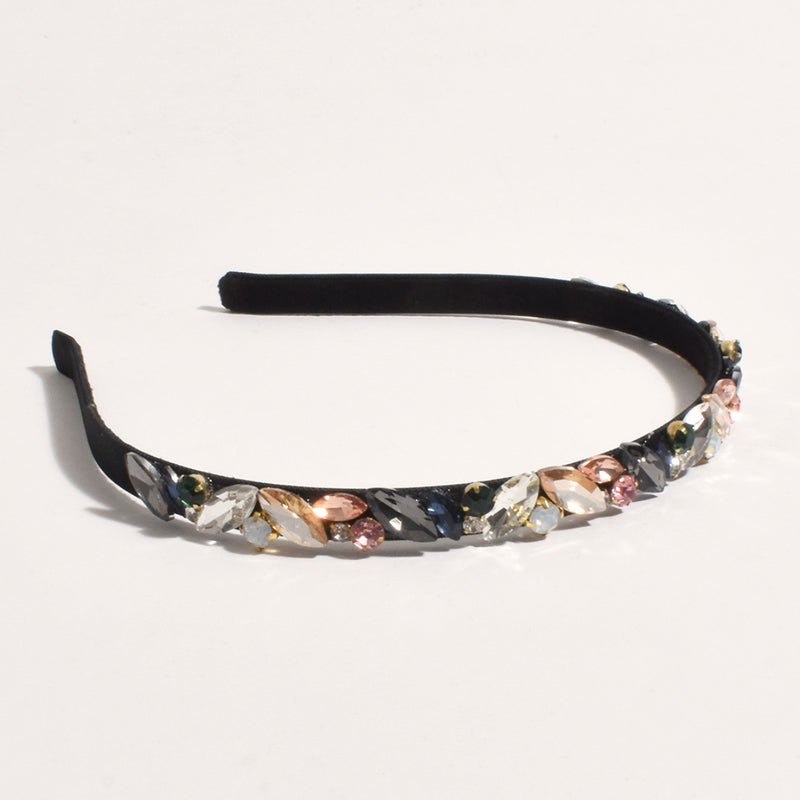 Karli Jewelled Event Headband (Black/Multi)