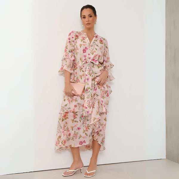 Larissa Floral Maxi Dress with an exclusive print. 