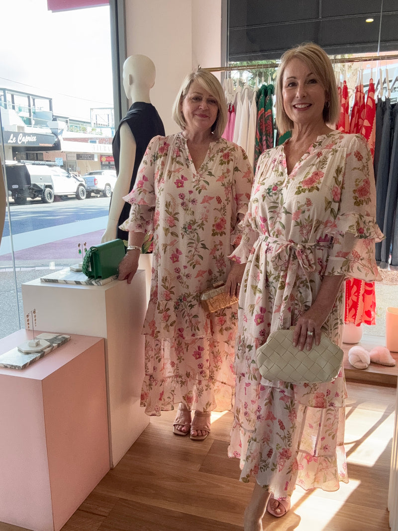 Instore pic: Jill (left) wearing a Size 14. Tanya (right) wearing a Size 8.