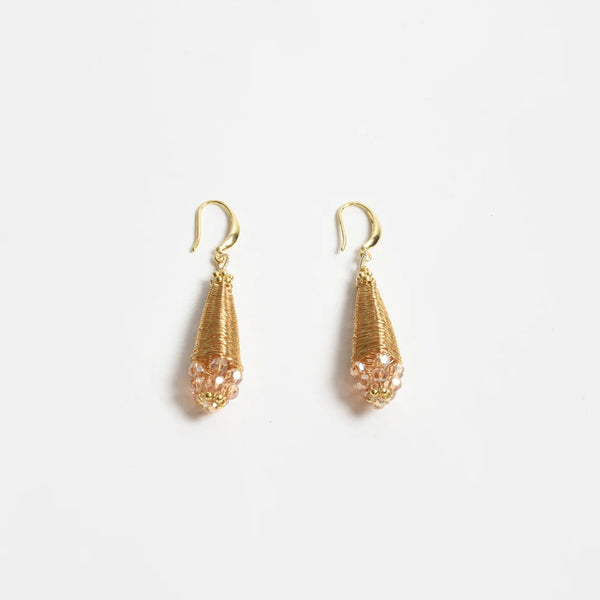 Long Woven Earrings (Gold)