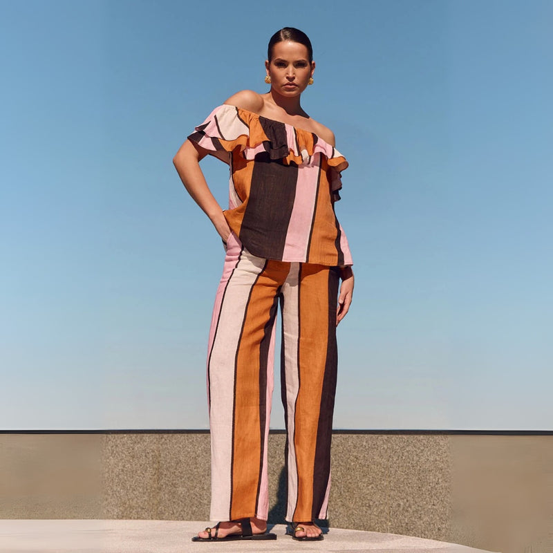 Wear it with the matching Lulu Stripe Pants.