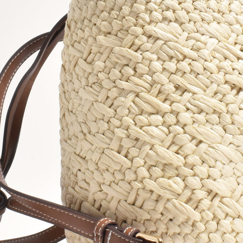 Marcia Woven Bucket Bag (Natural)