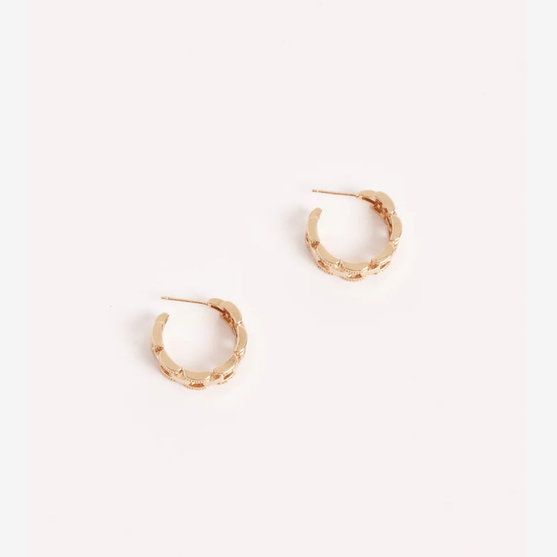 These earrings have a stud back closure.