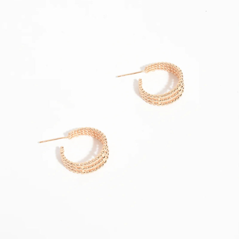 These earrings have a stud back closure