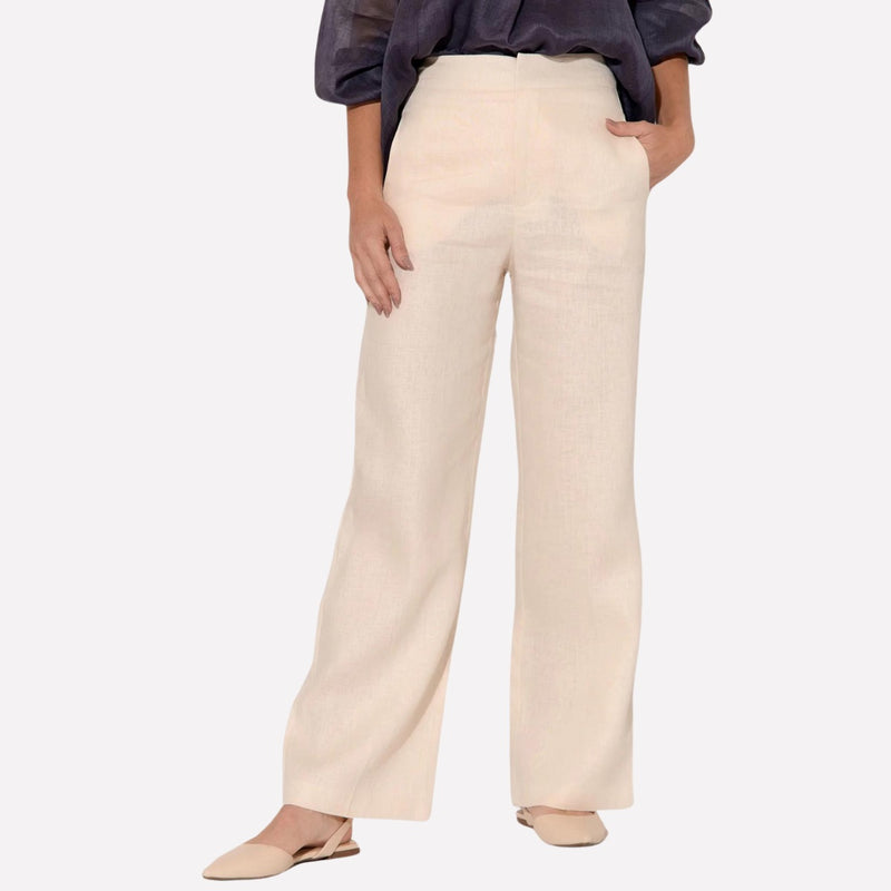 Nisha Linen Pants (Cream)