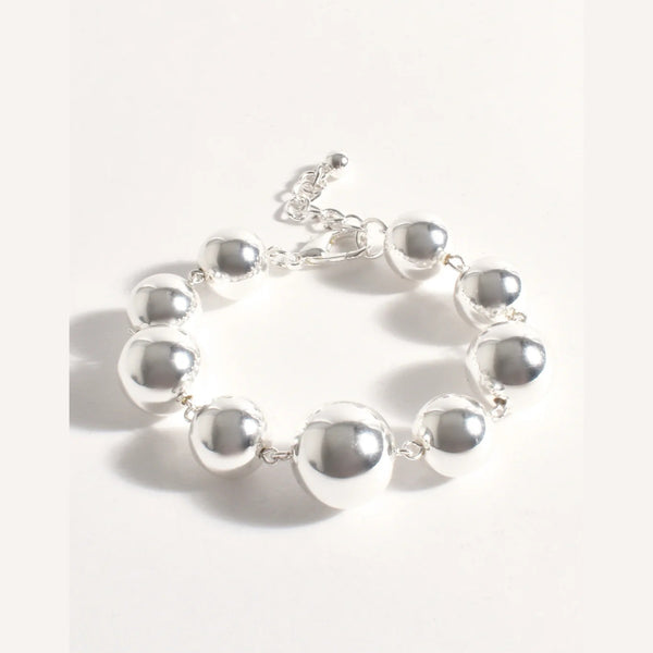 Oversize Ball Bracelet (Silver)