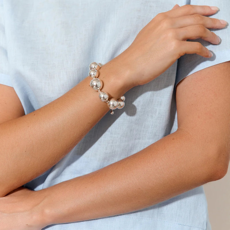 Oversize Ball Bracelet (Silver)