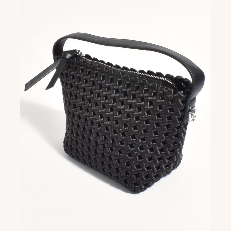 Sadie Weave Handbag (Black)