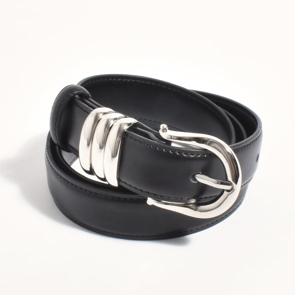 The Essential Vegan Leather Belt (Black)