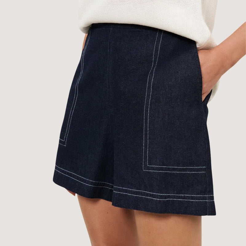 Trinity Denim Shorts (Indigo)