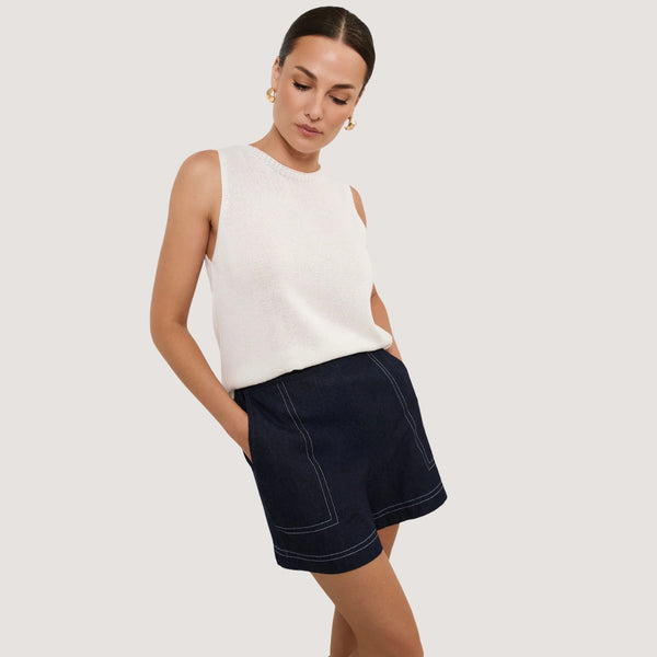 Trinity Denim Shorts (Indigo)