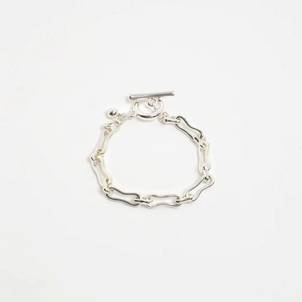 Vintage Link Toggle Bracelet in Silver