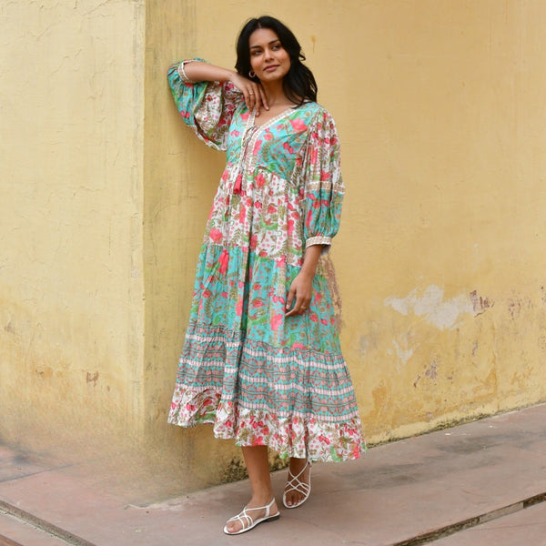Hummingbird Maxi Dress by Azure & Indigo.