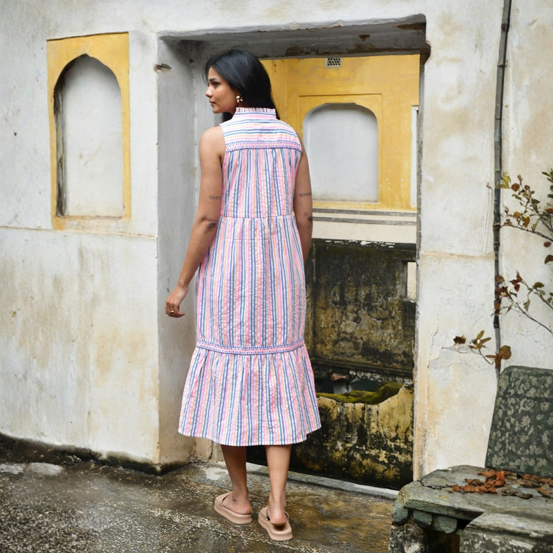 Sunset Sundress (Multi Stripe)