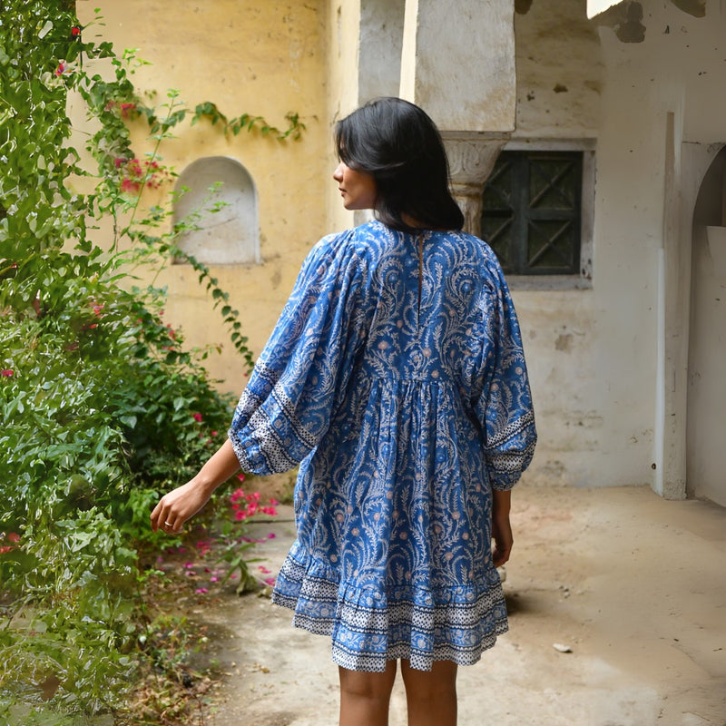 Full length view of the back of the dress.
