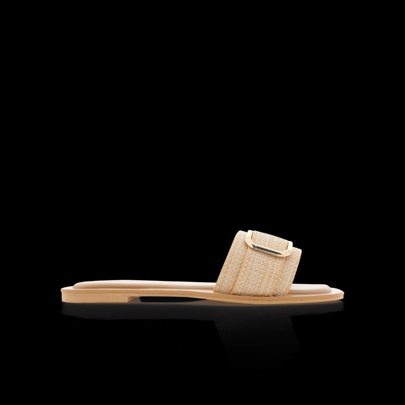 Billini Ravielle Slides (Natural Raffia)