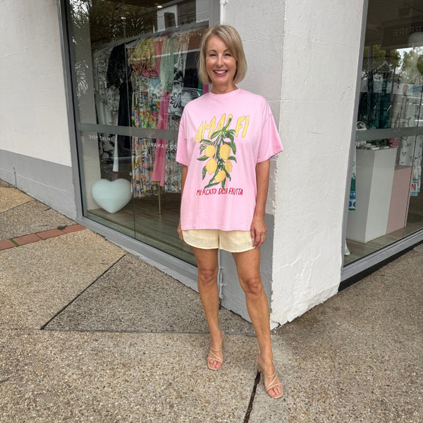 Amalfi Short Set (Pink/Yellow)