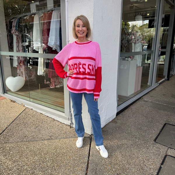 Apres Ski Knit Jumper (Pink)