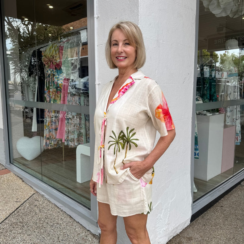Hibiscus Island Short Set
