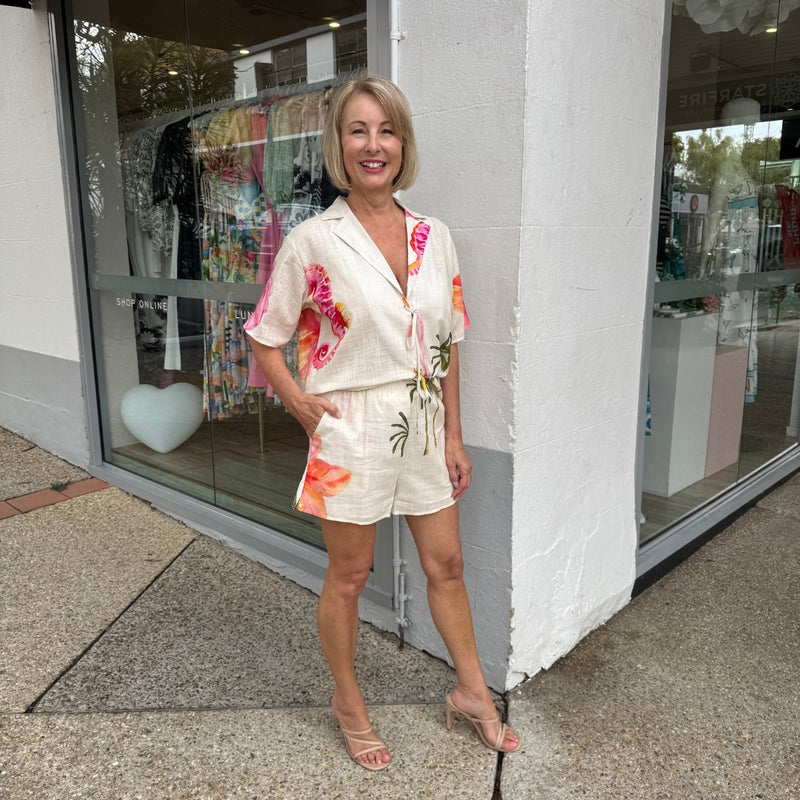 Hibiscus Island Short Set