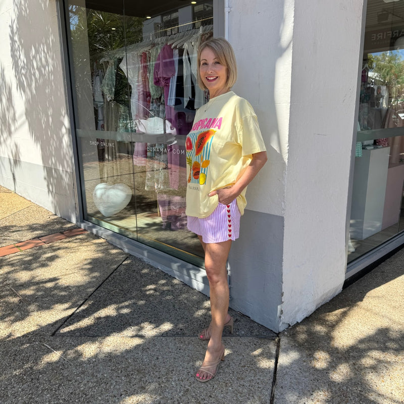 Tropicana Short Set (Yellow)