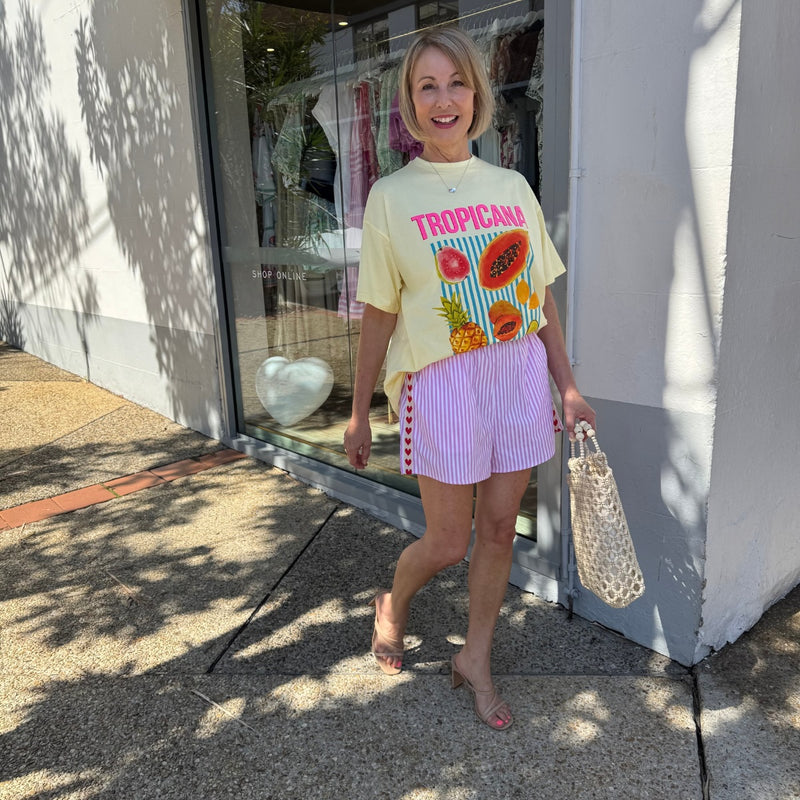 Tropicana Short Set (Yellow)