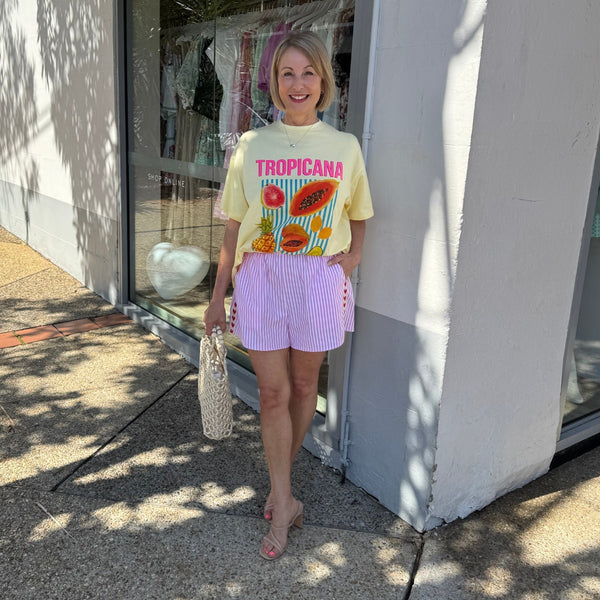 Tropicana Short Set (Yellow)