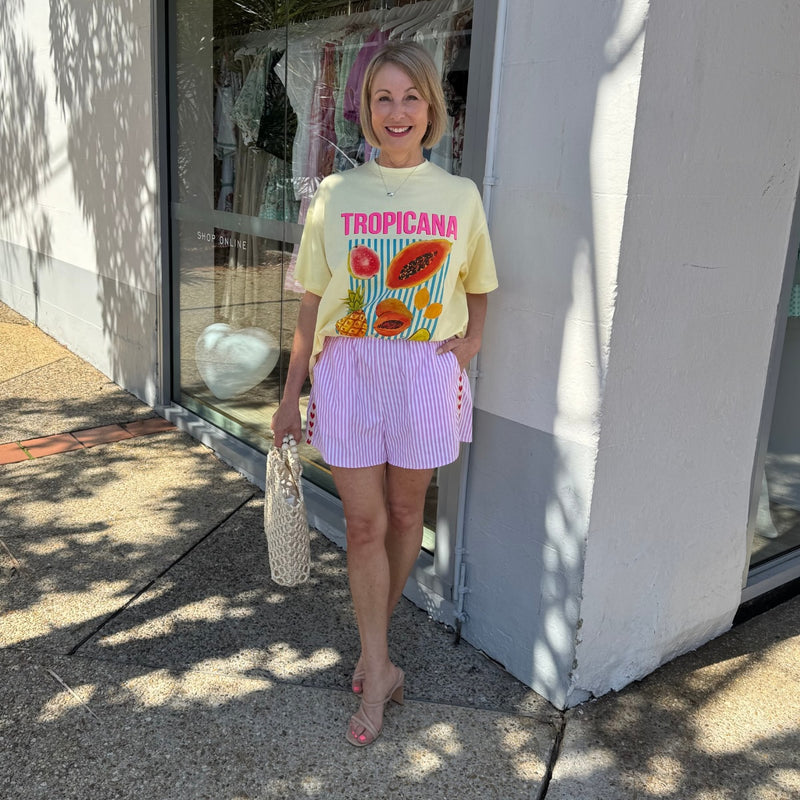 Tropicana Short Set (Yellow)