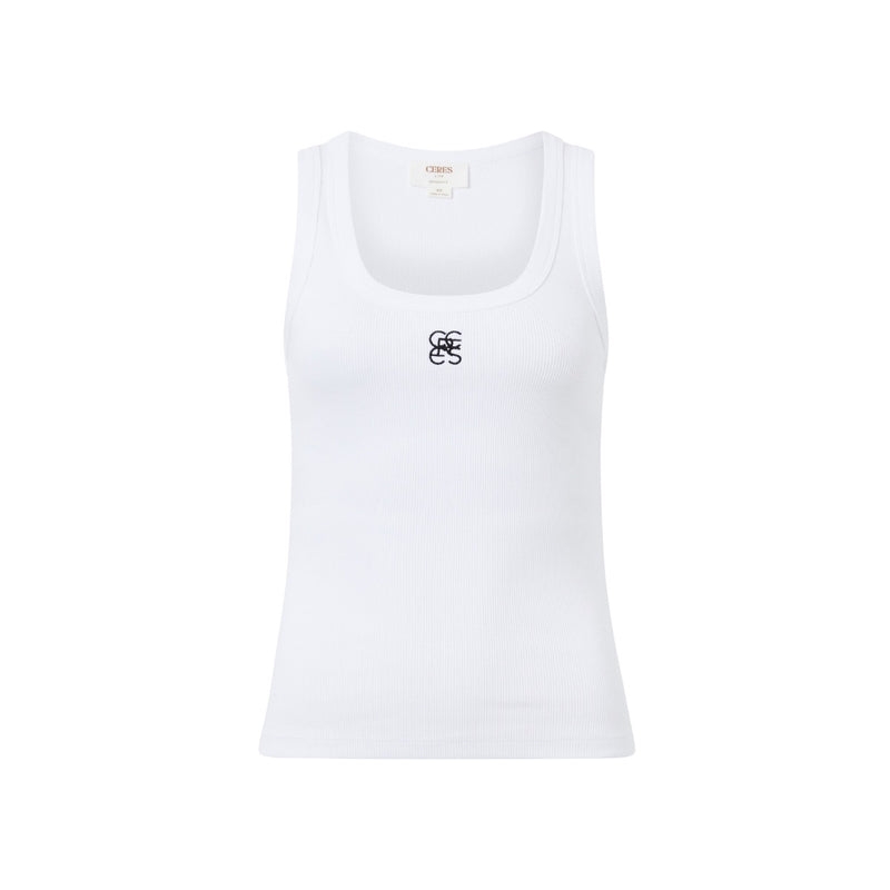 Flat lay image of the singlet top