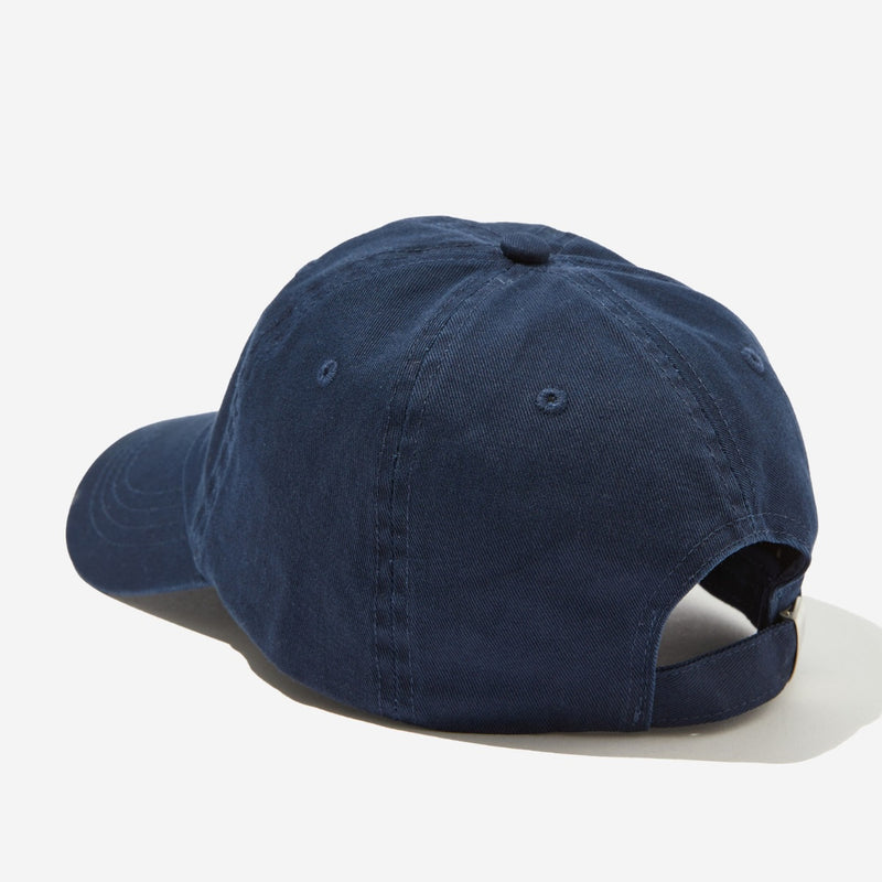 back view of the cap and it has an adjustable strap.