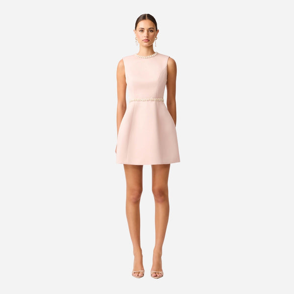 Elliatt Camile Tulip Mini Dress (Champagne)