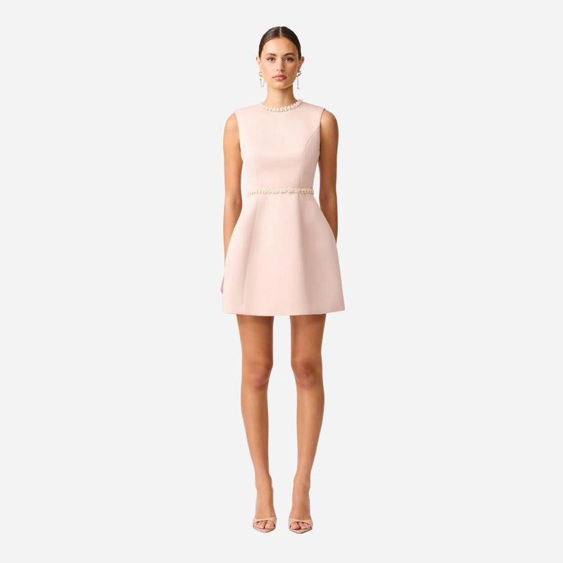 Elliatt Camile Tulip Mini Dress (Champagne)