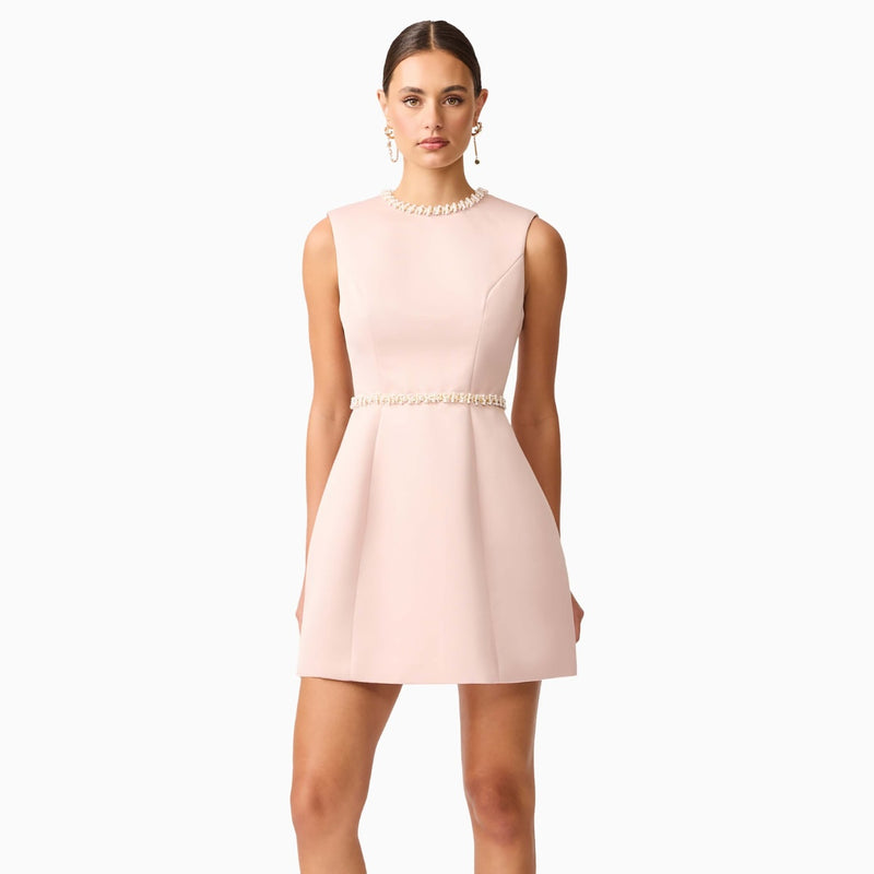 Elliatt Camile Tulip Mini Dress (Champagne)