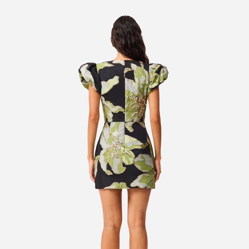 Back view of the dress - it has an invisible centre back zip.