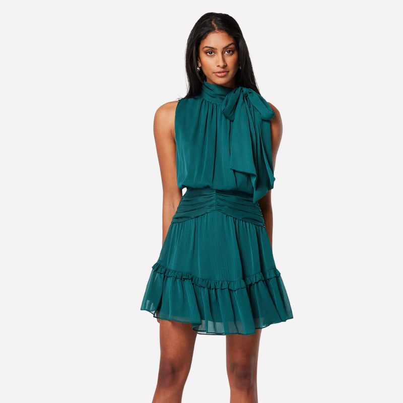 This sleeveless mini dress will have you event ready