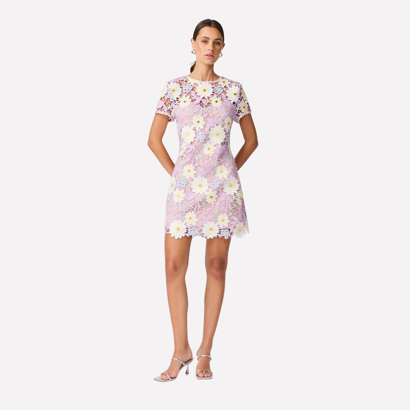 The dress is also lined underneath (from the bust to just above the hem.