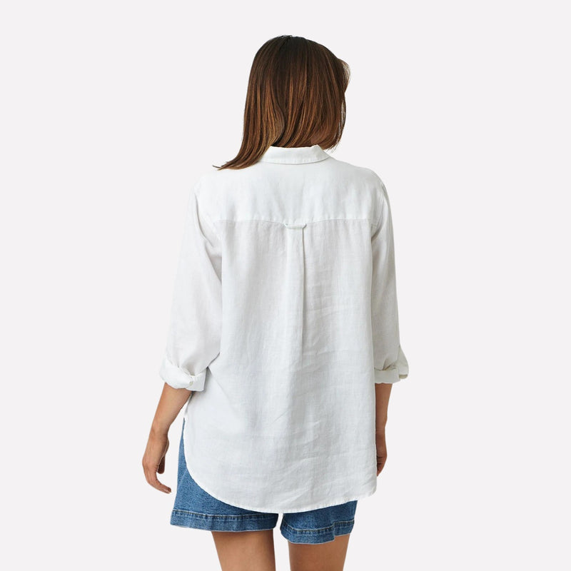 Classic Linen Shirt (White)